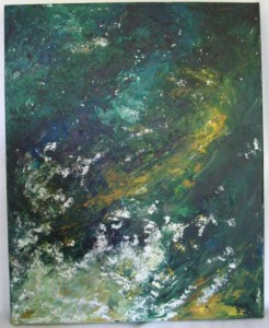 Night Sky - Acrylic on Canvas, 16" x 20", $ 225.00