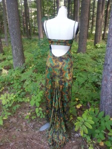 E3-Forrest Gown Back View-Custom Design